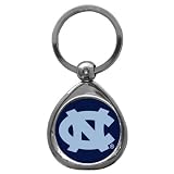 North Carolina Tar Heels NCAA High-Polish Chrome Key Tag w/ Photo Dome
