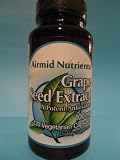 Pure Grape Seed Extract - loaded with antioxidants, may use to treat heart disease, diabetes, cancer, alzheimers, hemorrhoids, leg cramps, varicose veins, numbness of leg and arm and prevent skin aging. 120/CT - Mfg in USA