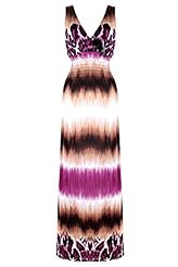 Strapless Sleeveless Spaghetti Strap Polyester/Spandex Flowy Striped Print Floral Print Paisley Tropical Print Maxi Dress 