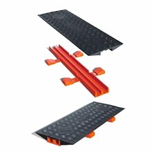 Cross-Link CL2X150-5GD-B Polyurethane Heavy Duty Protector Bridge for Guard Dog 5 Channel Cable Protectors, Black, 36" Length, 13" Width, 2" Height