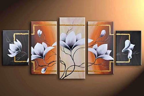 Arts World Hand-Painted Hi-Q Wall Art Home Decorative Flower Oil Painting The Picture On The Kitchen F 721