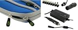 41VcgbeH0vL. SL160  rooCase 4n1 Combo   Dell Inspiron Mini IM12 2869 12.1 Inch Netbook Sleeve Case with AC and DC Adapter Charger Home / Car / Airplane   Invisible Zipper Tri Pocket Dark Blue