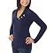 Mossimo Supply Co. Juniors Shawl Collar Sweater - Oxford Blue