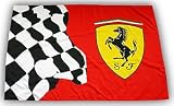 FERRARI - Formel 1 Fahne Chequered Flag F1 Flagge 100x140 cm - 