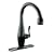 KOHLER K-692-7 Clairette Kitchen Sink Faucet, Black Black