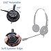 Arama Binaural corded Telephone Headset w/Noise Canceling Mic for Aastra Adtran Alcatel Lucent Allworx AltiGen AVAYA Comdial Digium Gigaset InterTel Mitel MiVoice Plantronics Deskphones (A200D1)