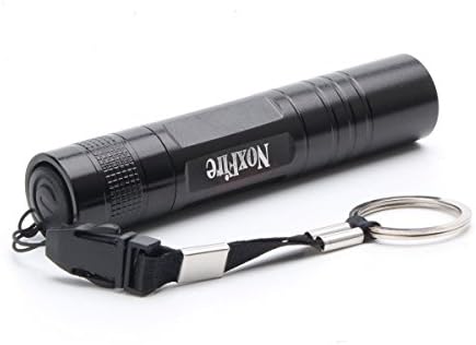NoxFire Mini Luminus Cool White LED Handheld Flashlight with Rechargeable Li-ion Battery and Charger