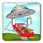 Londons Times Funny Aliens Cartoons - Illegal Abducted Aliens - Light Switch Covers - double toggle switch