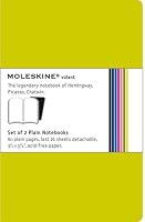 Moleskine Volant Notebook Plain, Green Pocket: Set of 2
