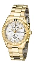 Accurist MB759S Gents Round Chronograph Case, Gold Plated Bracelet Watch