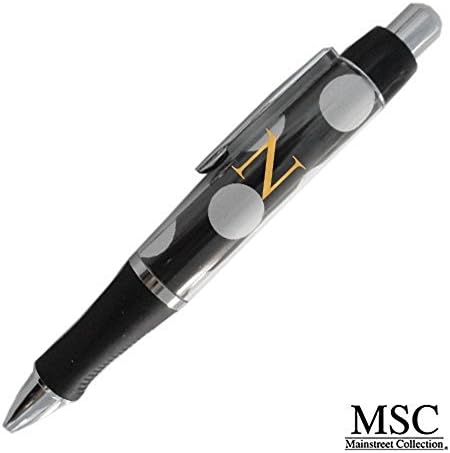 Mainstreet Collection DOTS Monogram Rollerball Black Ink Pen - LTR N