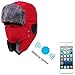 Binmer(TM)Soft Winter Thicken Hat Wireless Bluetooth Smart Cap Headset Headphone Speaker Mic Hands-free for Men Women (B)