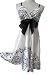 the grace eboutique Hippie Party straps wedding summer bow tie prom dress, Size S- L, white black