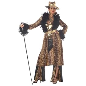 Womens Supa Pimp Mama Costume Wow includes Hat Too!