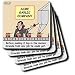 Londons Times Famous People Places Books Cartoons - Dracula - Early Job - Coasters