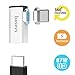 Magnetic USB C Adapter, Basevs 4.3A 87W Fast Charge Type C Converter Compatible for MacBook (Pro), Samsung S8, Dell XPS, and Other USB C Devices. (Upgrade Version-Sliver)