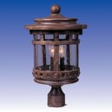 Maxim Lighting - 30036CDSE : Santa Barbara Trisyn 3-LT Outdoor Pole Lantern - Sienna