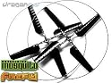 1 Black Main Rotor Set (1 Upper + 1 Lower Rotor Blades) For Micro Mosquito & FireFly RC Helicopters
