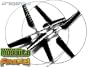 1 Black Main Rotor Set (1 Upper + 1 Lower Rotor Blades) For Micro Mosquito & FireFly RC Helicopters
