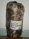 Camouflage Sleeping Bag with Matching Bag, 70 Inch X 30 Inch