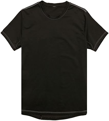 Levis Mens Commuter Athletic Crew Neck T-Shirt (Black, Large)