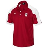 adidas Indiana Hoosiers Crimson Head Coach Polo