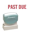 Xstamper(R) One-Color Title Stamp, Pre-Inked, "Past Due", Red
