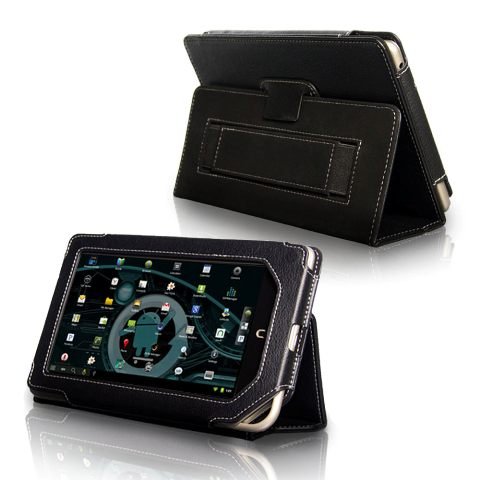 Snugg Nook Color Case and Flip Stand with Elastic Hand Strap and Premium Nubuck Fibre Interior Black for Barnes and Noble Nook Color Tabet - From Snugg, the Creators of the Number 1 Best Selling iPad 2 Case