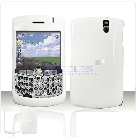 NEW Solid White Hard Protective Case Cover for BlackBerry Curve 8310 8320 8300