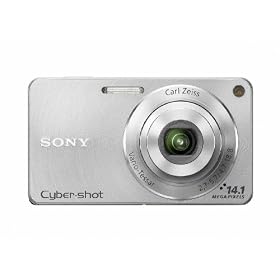 Sony DSCW350S Cyber-shot Digital Camera - Silver (14.1 MP, 4x Optical Zoom) 2.7 inch LCD