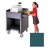 Cambro Equipment Stand W/ Left Side Rail, Granite Green