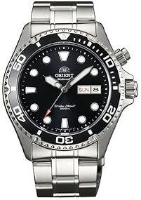 Orient #CEM65001B Men's Black Mako Stainless Steel 200M Diver Watch