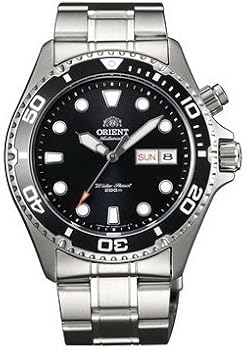 Orient #CEM65001B Men's Black Mako Stainless Steel 200M Diver Watch