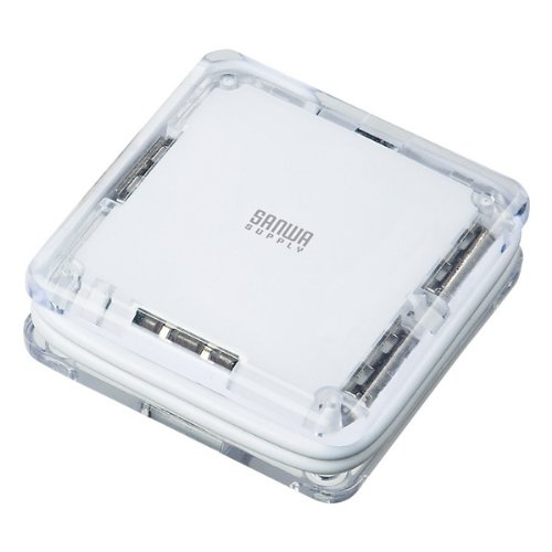 SANWA SUPPLY USB-HUB239W USB2.0ハブ(ホワイト)