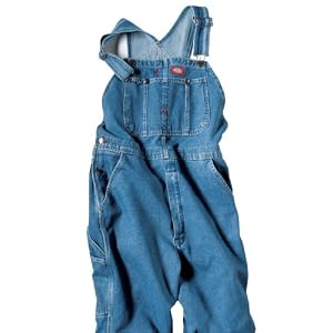 Dickies Men's Denim Stone Washed Bib Overalls
