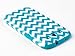 DandyCase 2in1 Hybrid High Impact Hard Aqua & White Chevron Pattern + Silicone Case Case Cover for Samsung Galaxy S3 i9300 + DandyCase Screen Cleaner