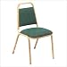 National Public Seating 9158-G Series 9100 Value Stacker with Fabric Color: Burgundy