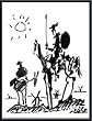 Art Poster Metal Framed Print - Don Quixote - Artist: Pablo (Ruiz y) Picasso- Poster Size: 30 X 24