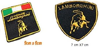 Lamborghini patch Embroidered Iron on Patch X 2 Pcs