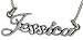 Sterling Silver " JESSICA " Name Pendant