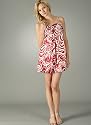 Gathered Print Bubble Formal for Bridesmaid Formal Prom