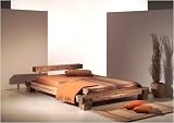 Doppelbett Holzbett Cali Akazie massiv 160×200
