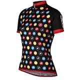 Castelli 2008 Women's Pois Short Sleeve Cycling Jersey - Black - A8035-010