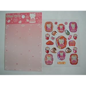 Hello Kitty Cat Pink Cell Phone / Jewelry Stickers (2 Designs) - Great Gift Giving Idea for Women and Girls!