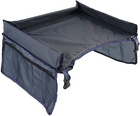 Universal Stroller and Car Seat Snack and Activity Travel Tray Soft Table in Dark Navy by Luvit