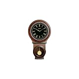 buy cheap price Seth Thomas Lillian Black Dial Stained Brown Walnut Wooden Pendulum Wall Clock