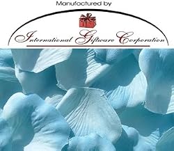 1000 Silk Rose Petals Wedding Favors - Two Tone - Light/Dark Blue