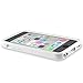 iSee Case White Gel Slim TPU Protective Cover Case Built in Screen Protector for Apple iPhone 5C
