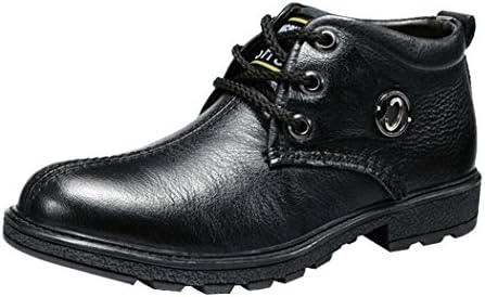 Mulinsen Christmas Daily Leisure Men's Fashion Business Abrasion Resistant Leather Shoes British Wind(9D(M)US,black)