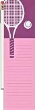 Tennis Ball & Racquet Magnetic Memo Paper Pad